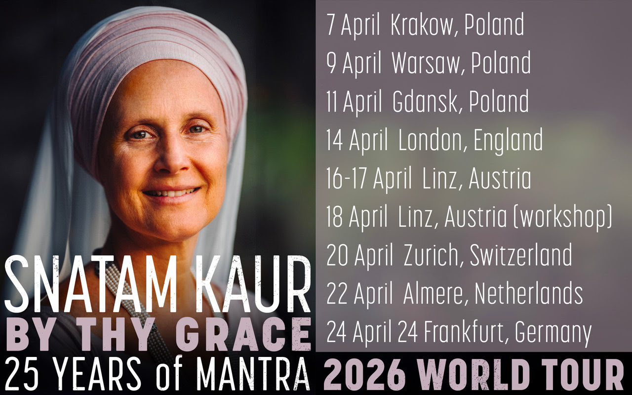 By Thy Grace: Snatam Kaur’s 2026 Europe Tour – Celebrating 25 Years of Mantra