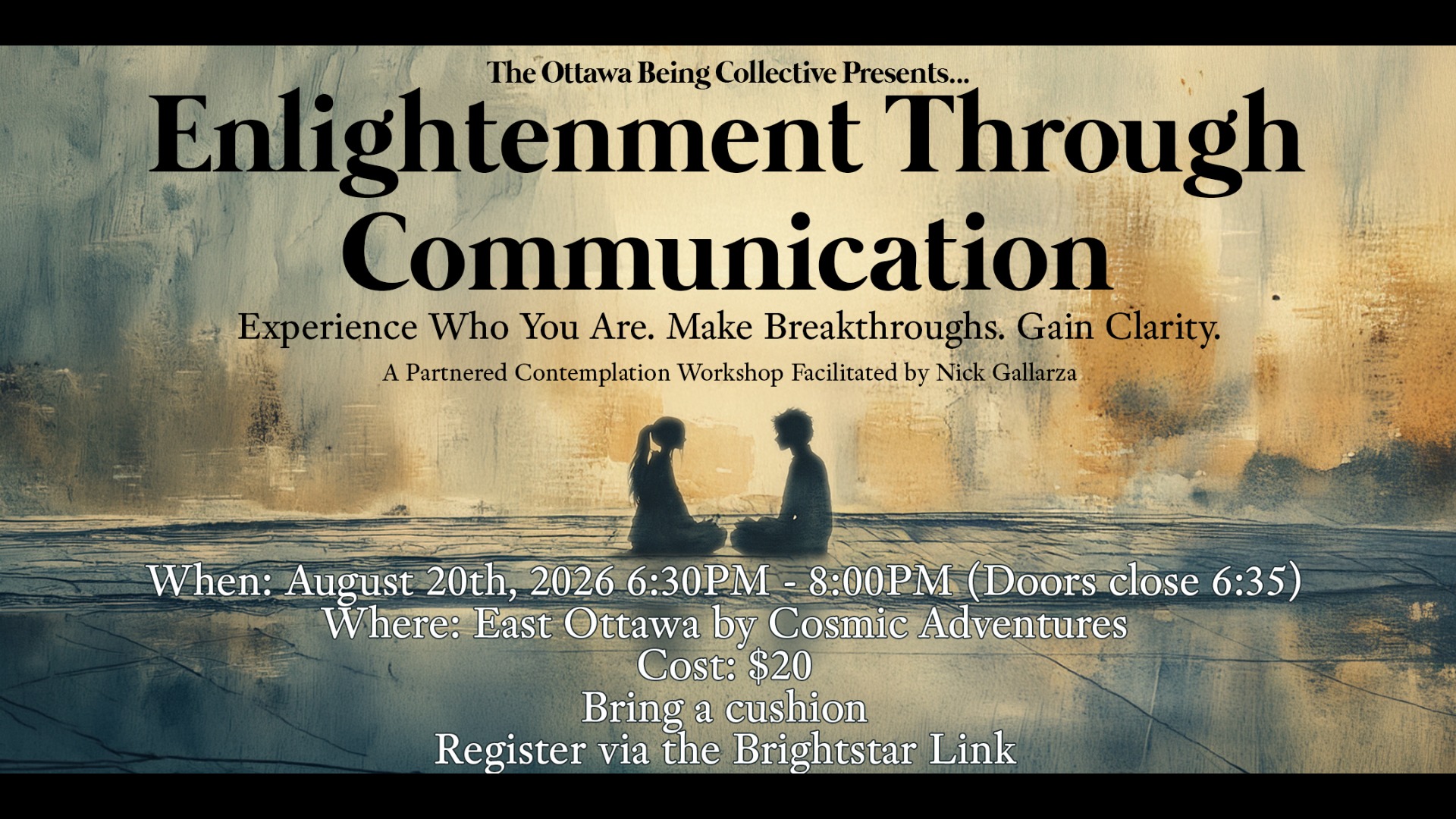 Enlightenment Through Communication - Partnered Contemplation in Ottawa