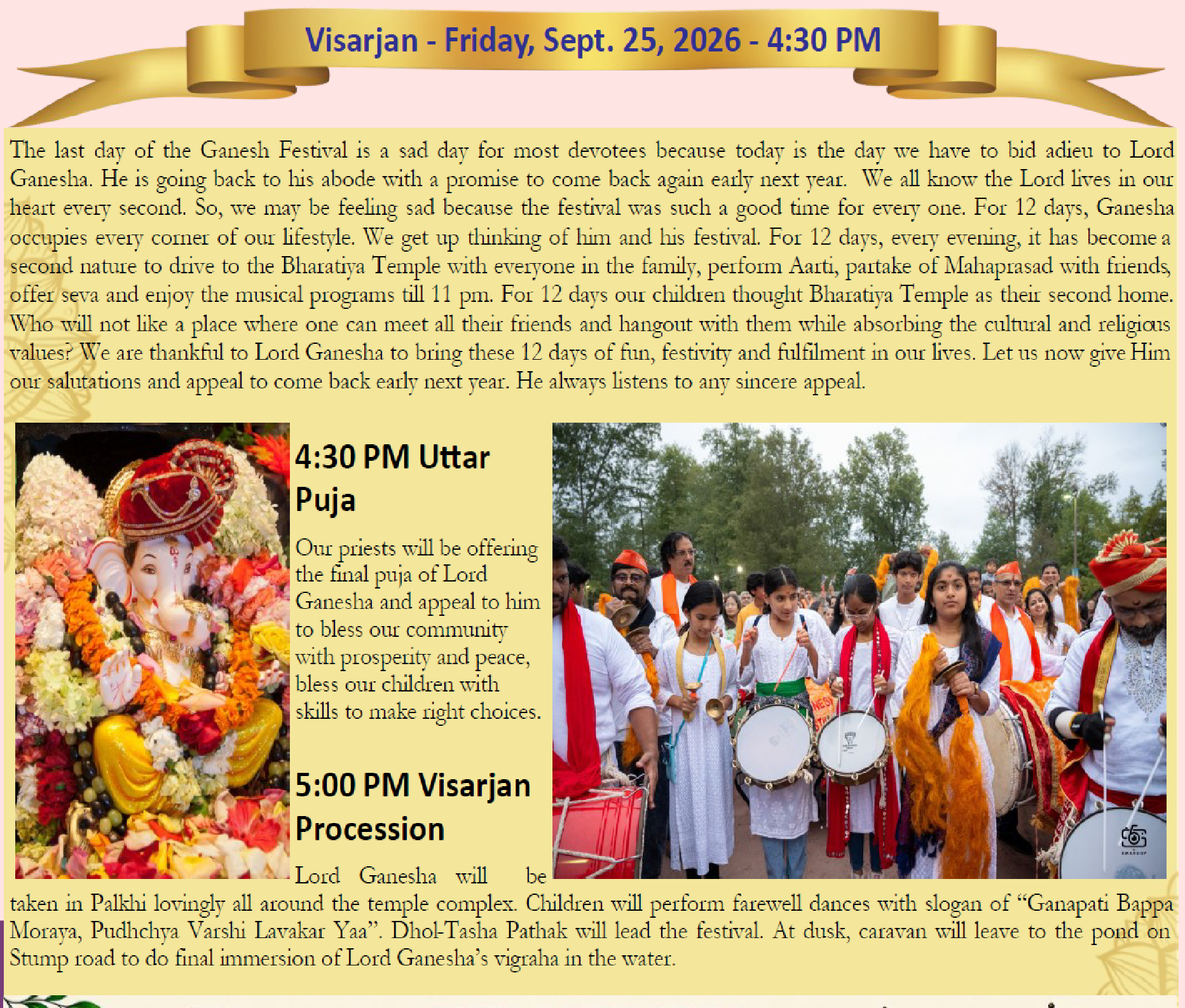 Philadelphia Ganesh Festival - September 25